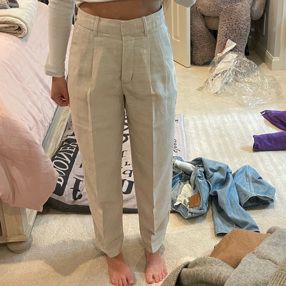 Linen effortless pant